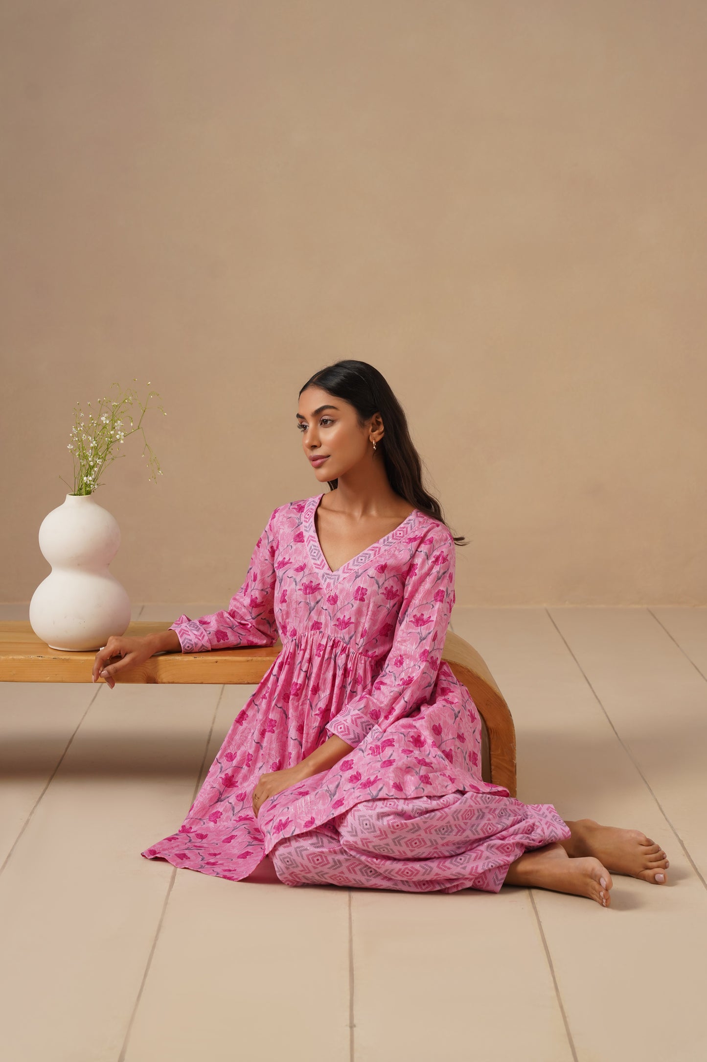 Cotton Co-ord Set with Pants