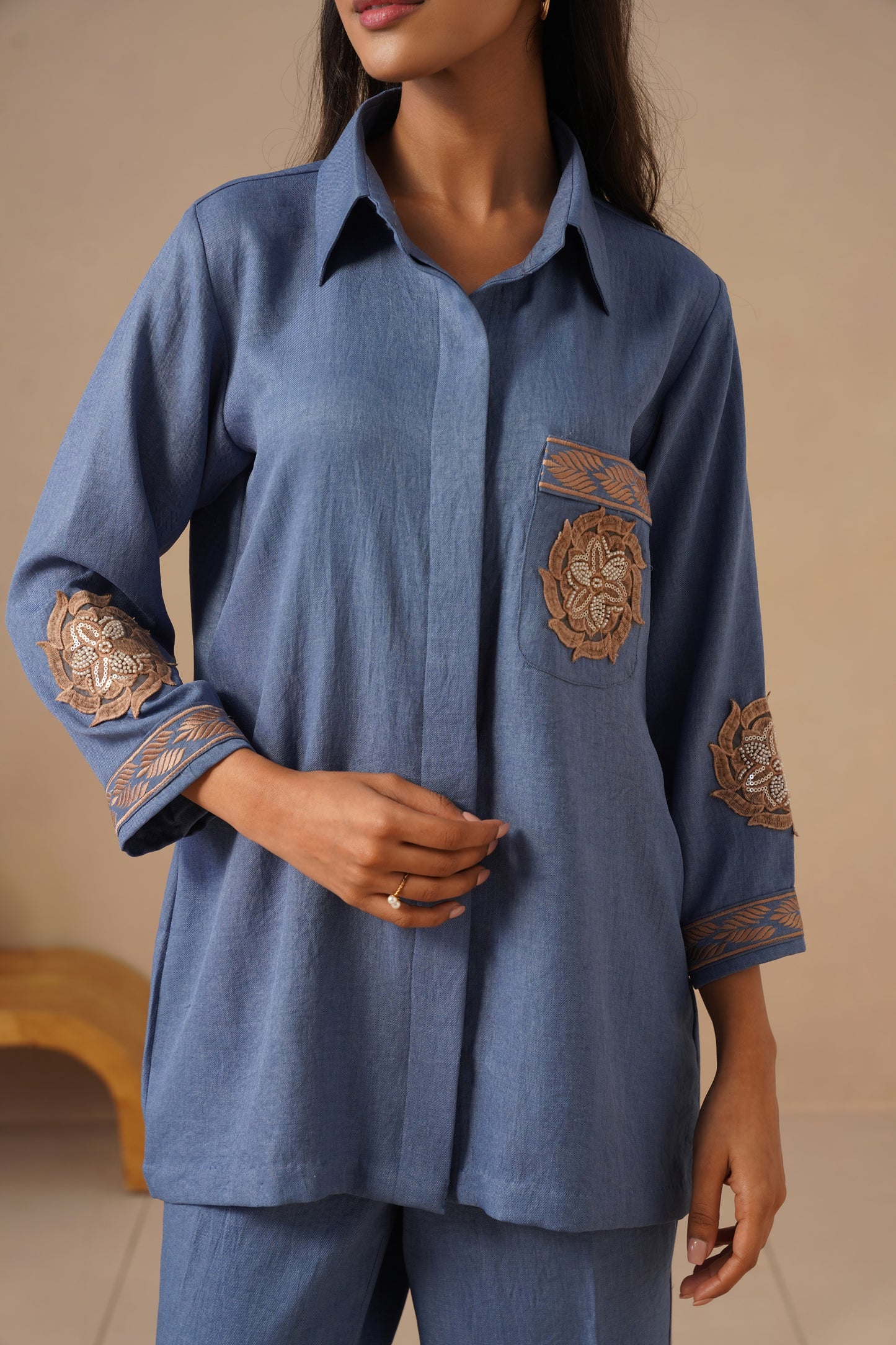 Linen Fabric with Pants