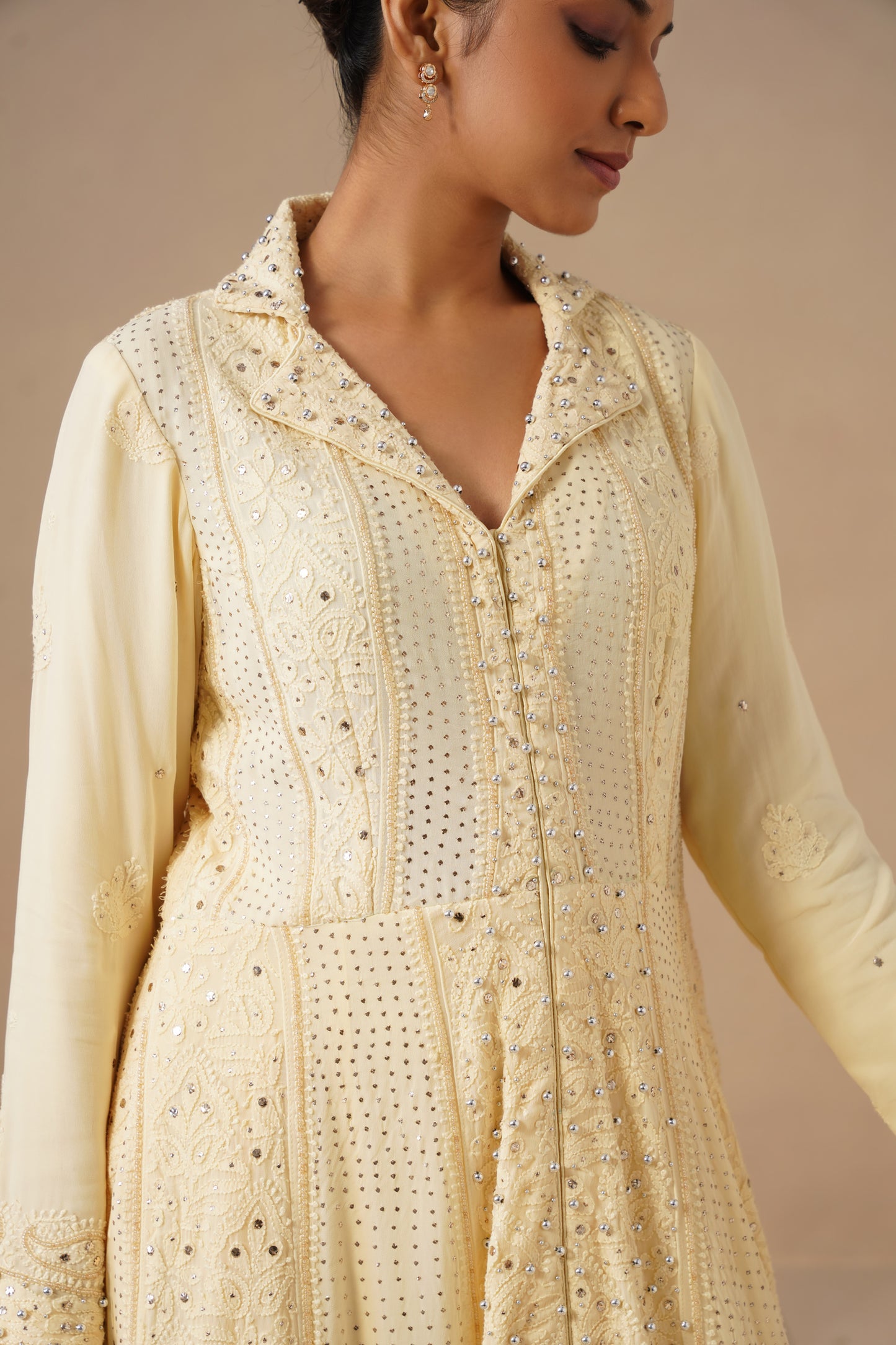 Lucknawi Long Anarkali With Sharara