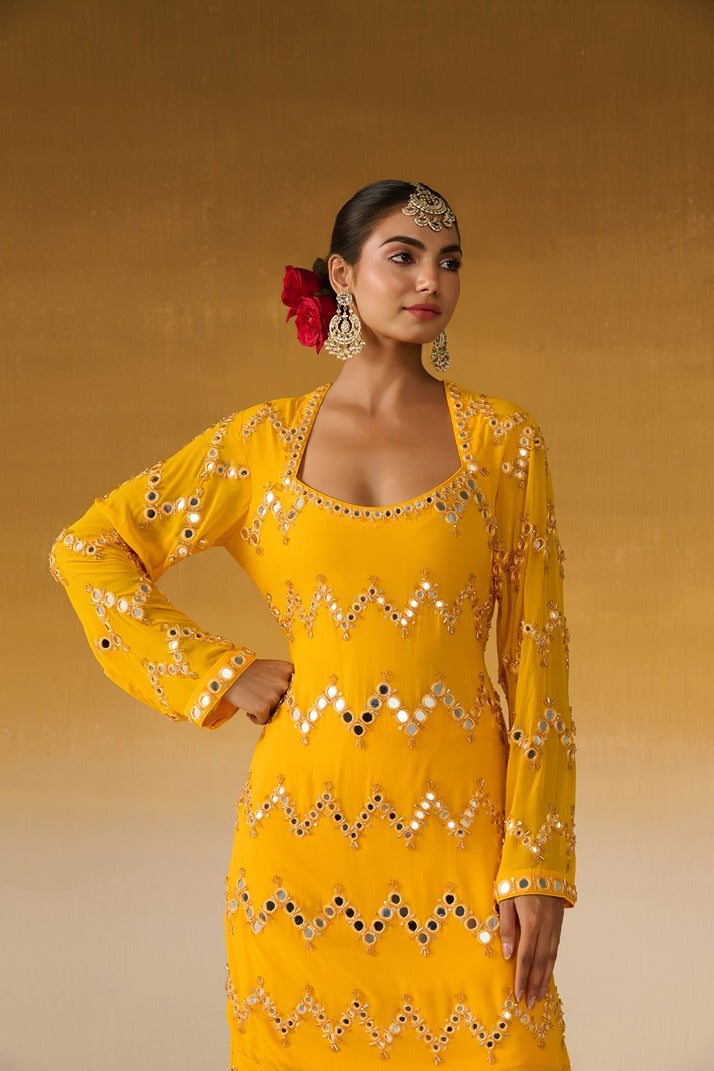 Georgette Fabric Embroidered
