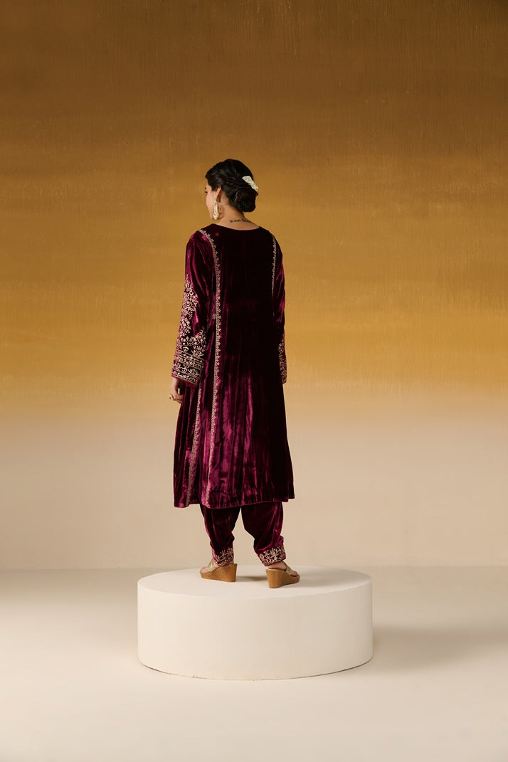 Velvet Fabric Embroidered
