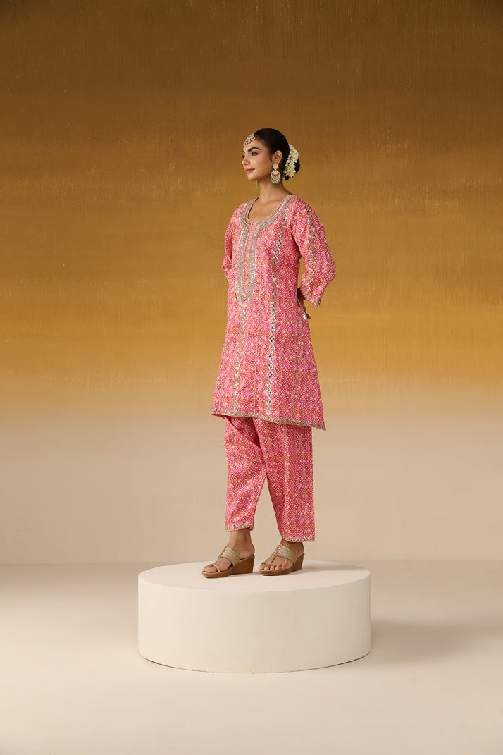 Silk Fabric Embroidered