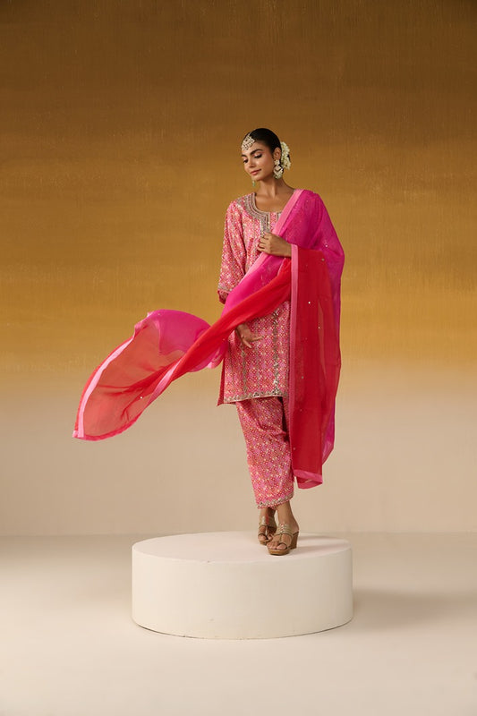 Silk Fabric Embroidered