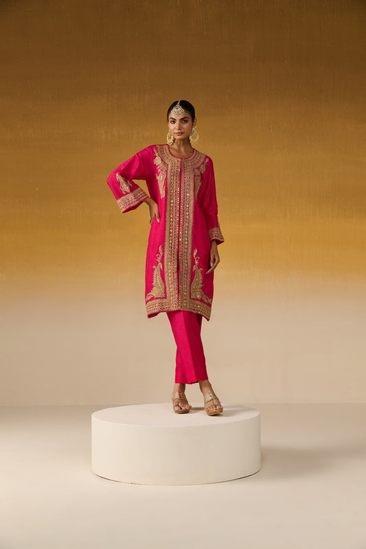 Silk Fabric Embroidered