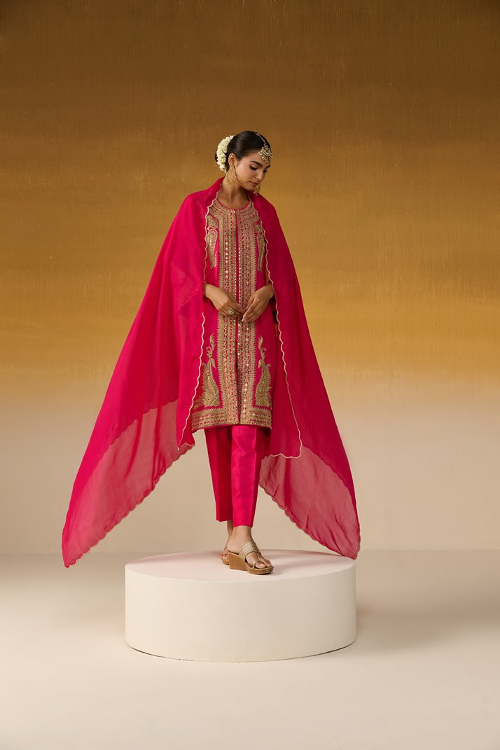 Silk Fabric Embroidered