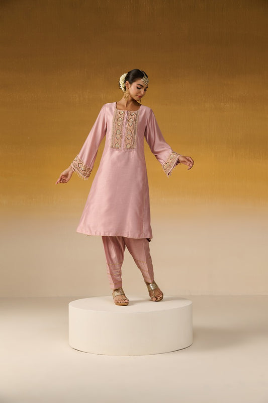 Chanderi Silk Fabric Embroidered