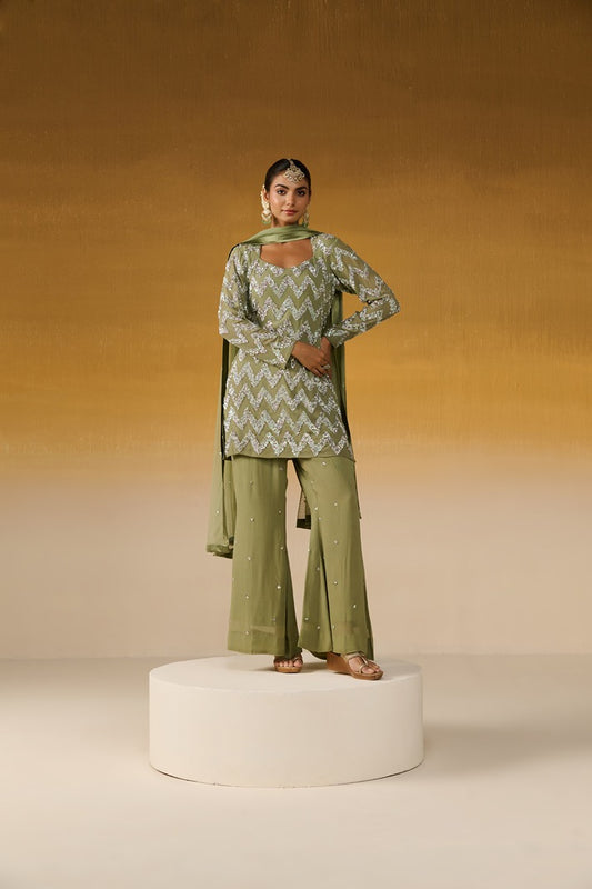 Georgette Fabric Embroidered