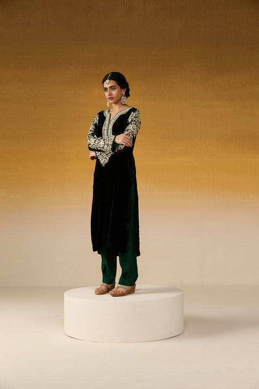 Velvet Fabric Embroidered