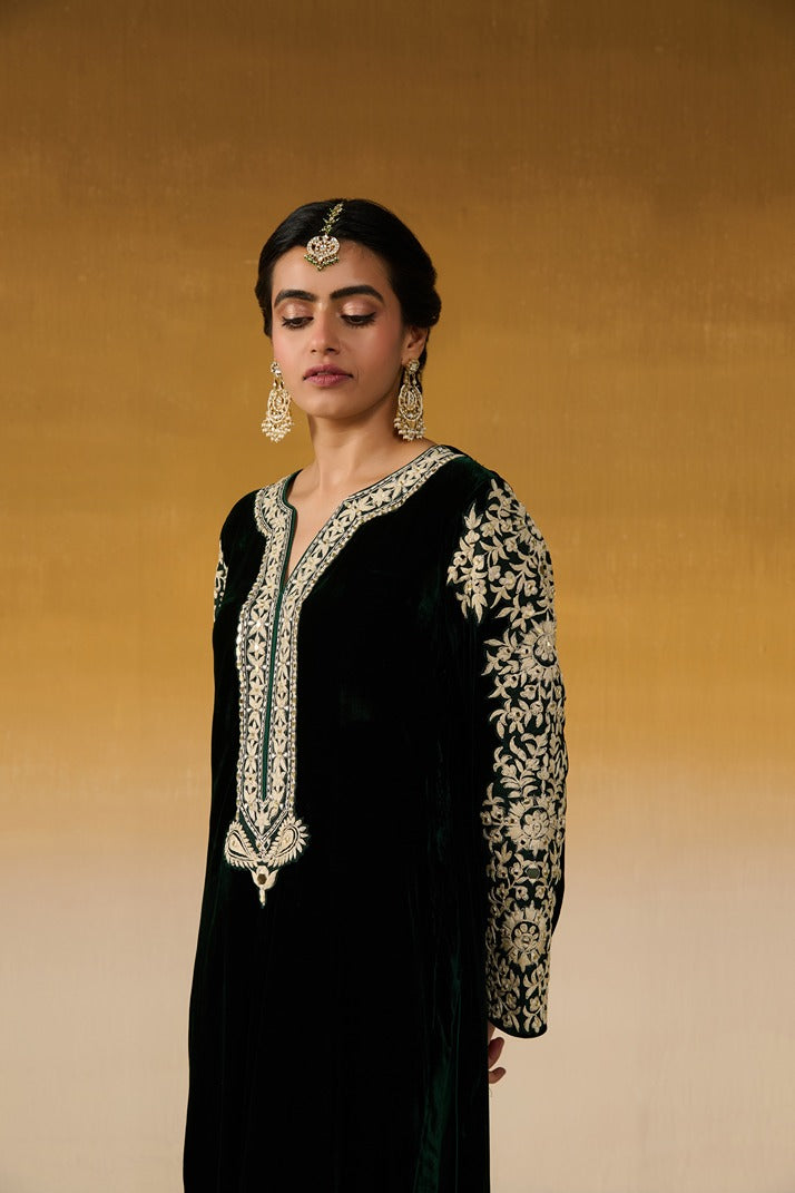 Velvet Fabric Embroidered
