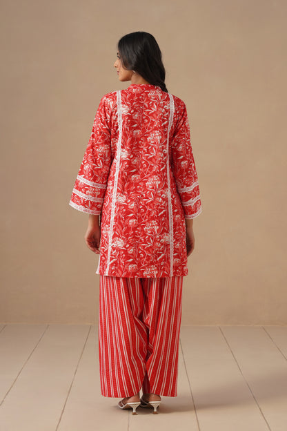 Cotton with Lases and Farshi Salwar