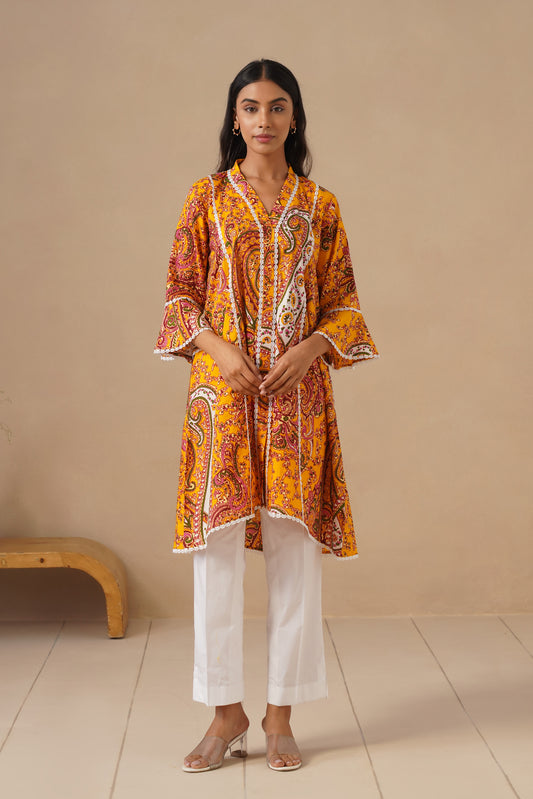 Cotton Fabric with Lases and  Pants