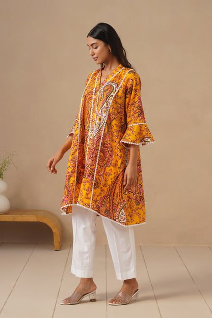 Cotton Fabric with Lases and  Pants