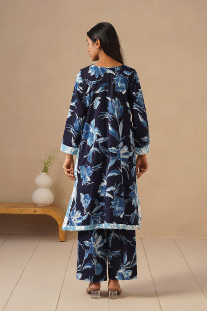 A Line Cotton Co-ord Set with Pants