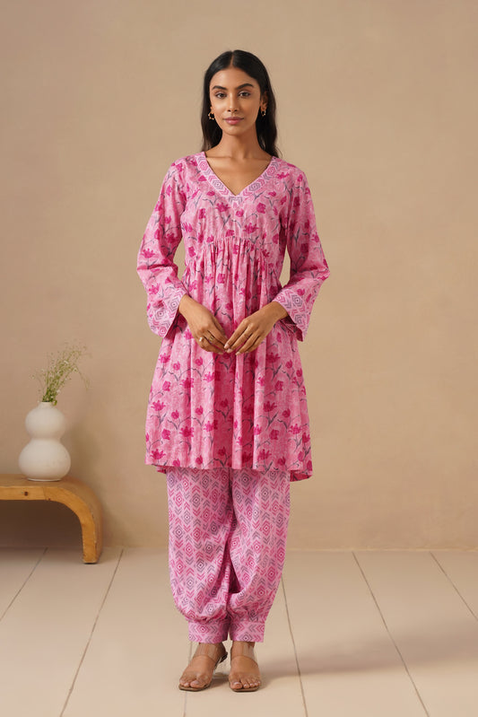 Cotton Co-ord Set with Pants