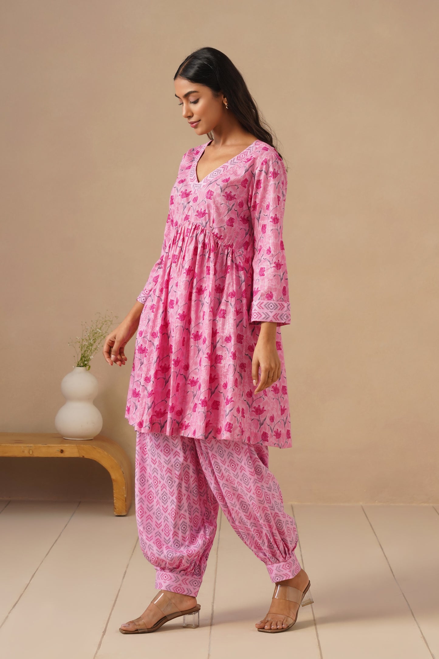 Cotton Co-ord Set with Pants