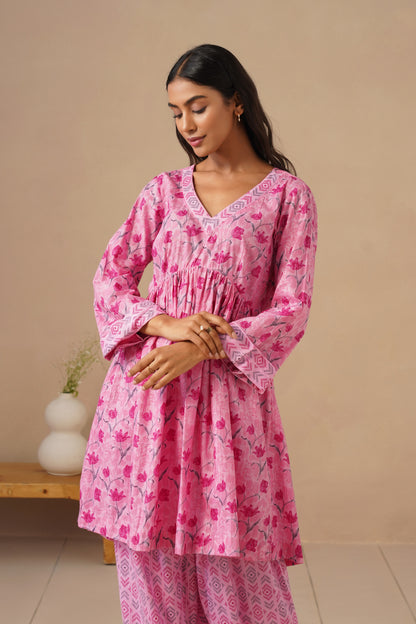 Cotton Co-ord Set with Pants
