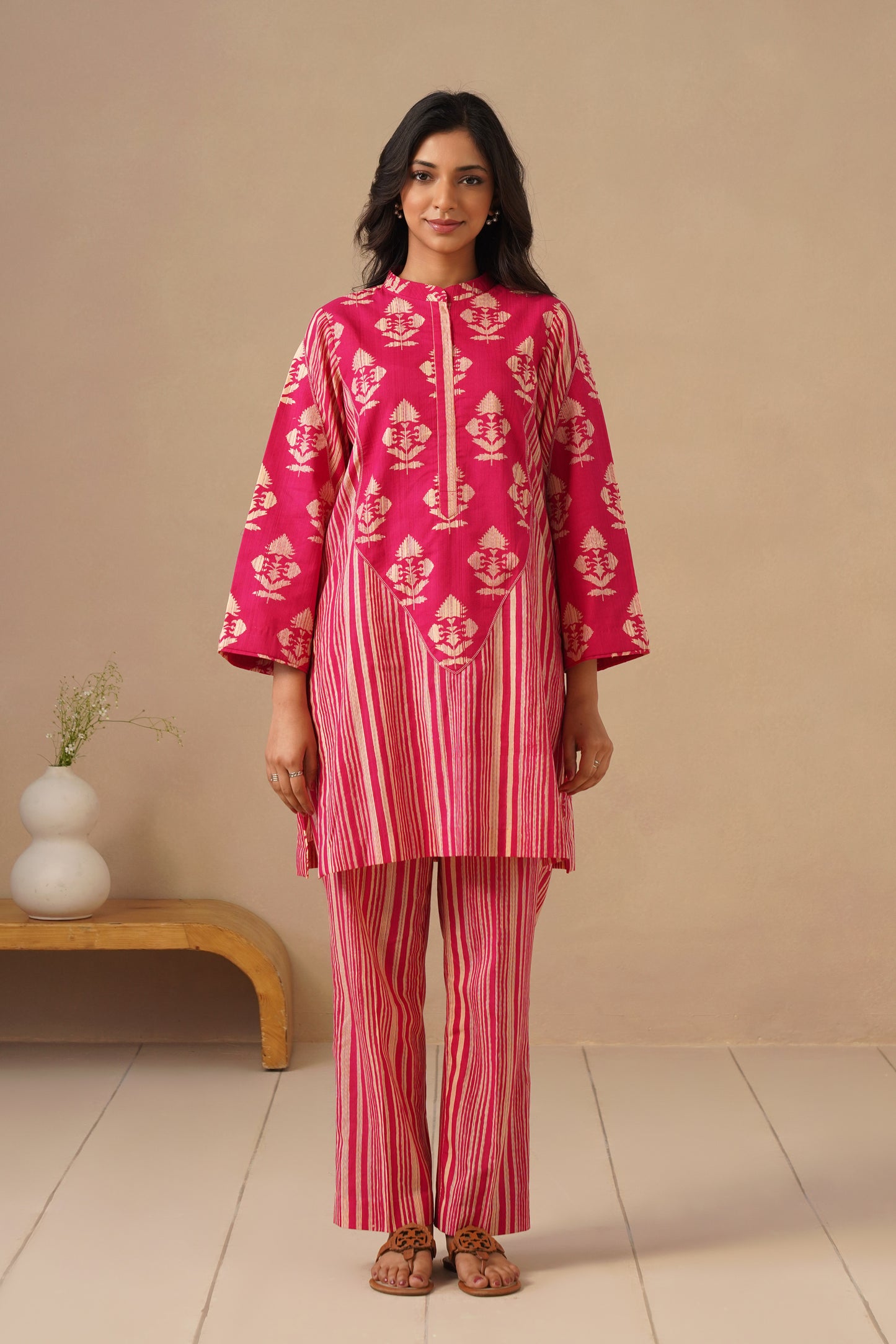 Cotton Co-ord Set with Pants