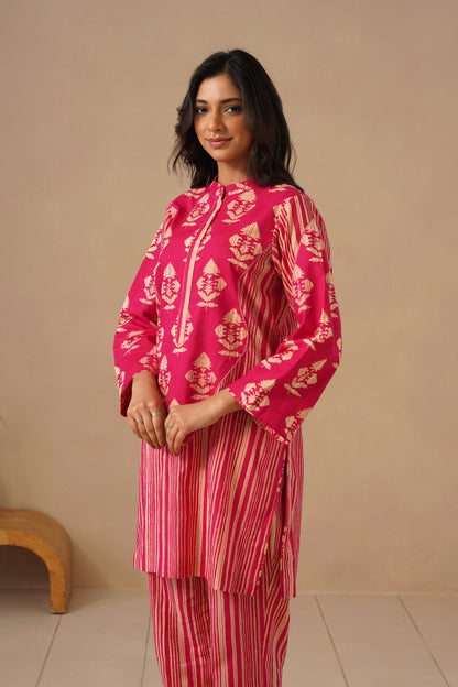 Cotton Co-ord Set with Pants