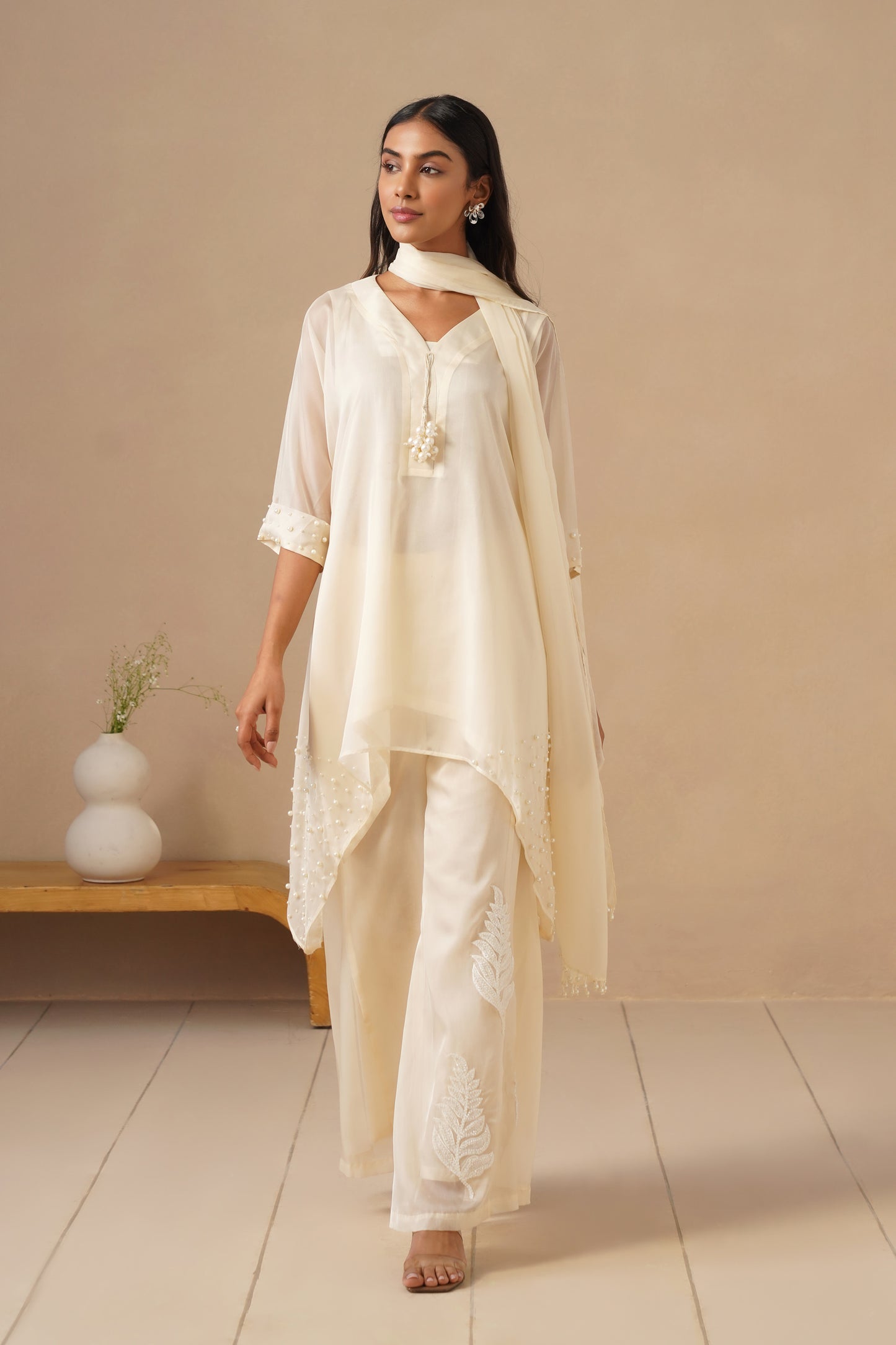 Organza Silk with Sharara