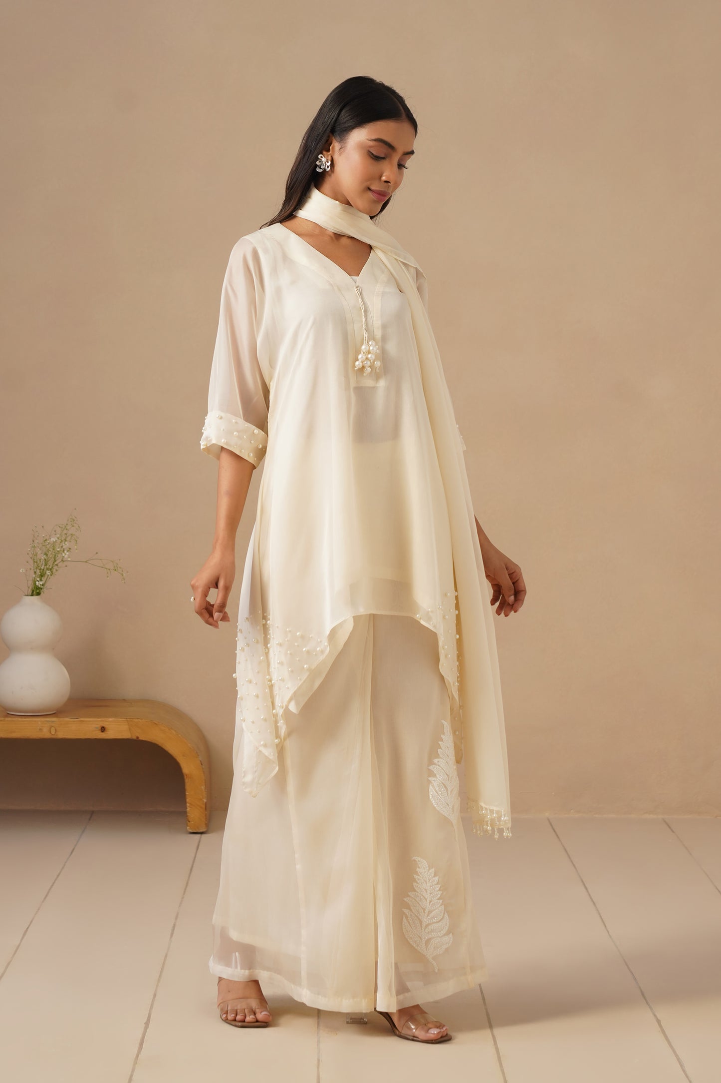 Organza Silk with Sharara