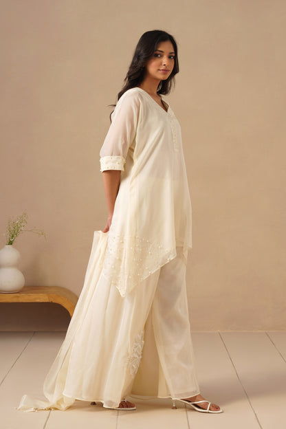 Organza Silk with Sharara