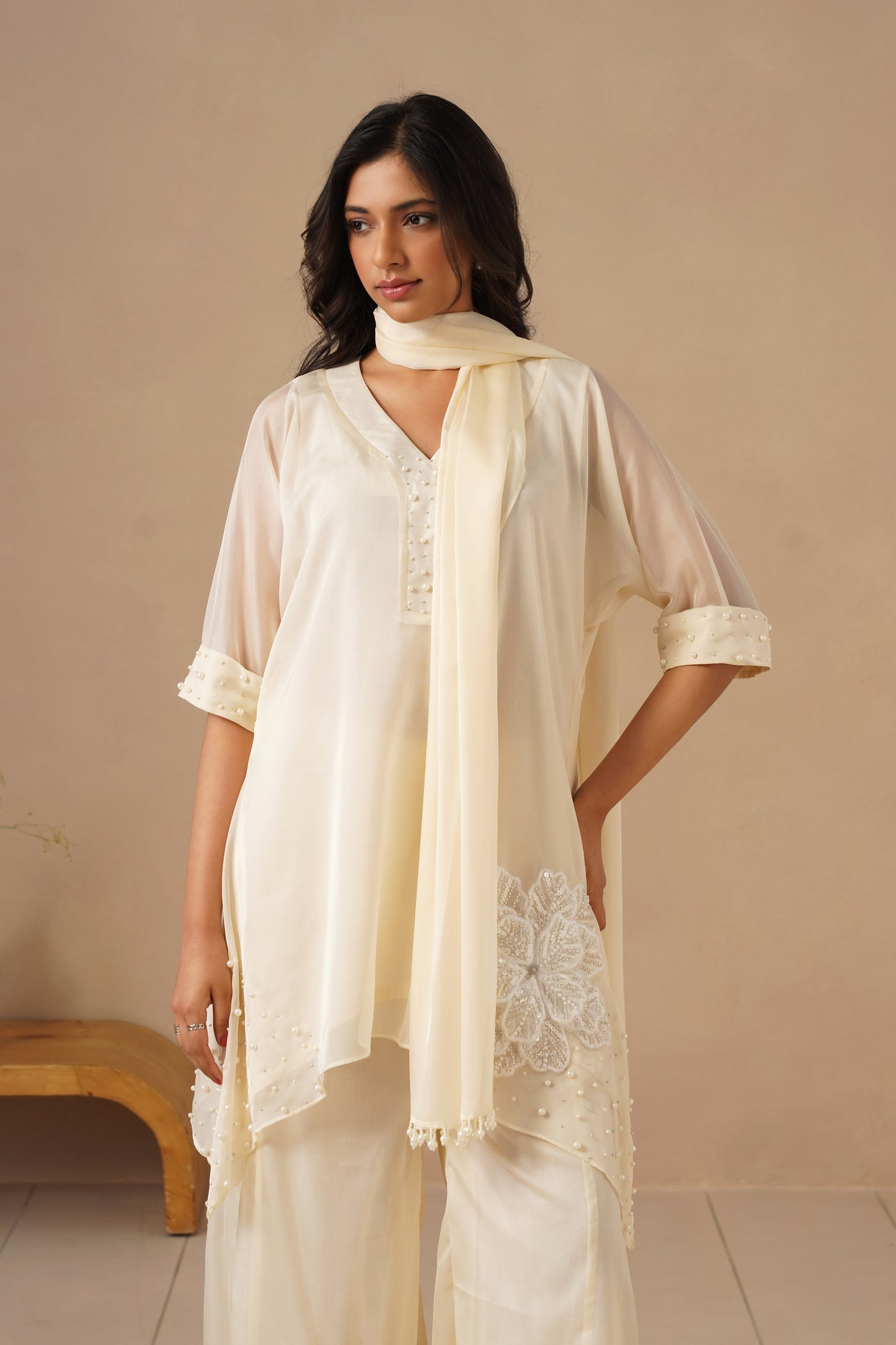 Organza Silk with Sharara