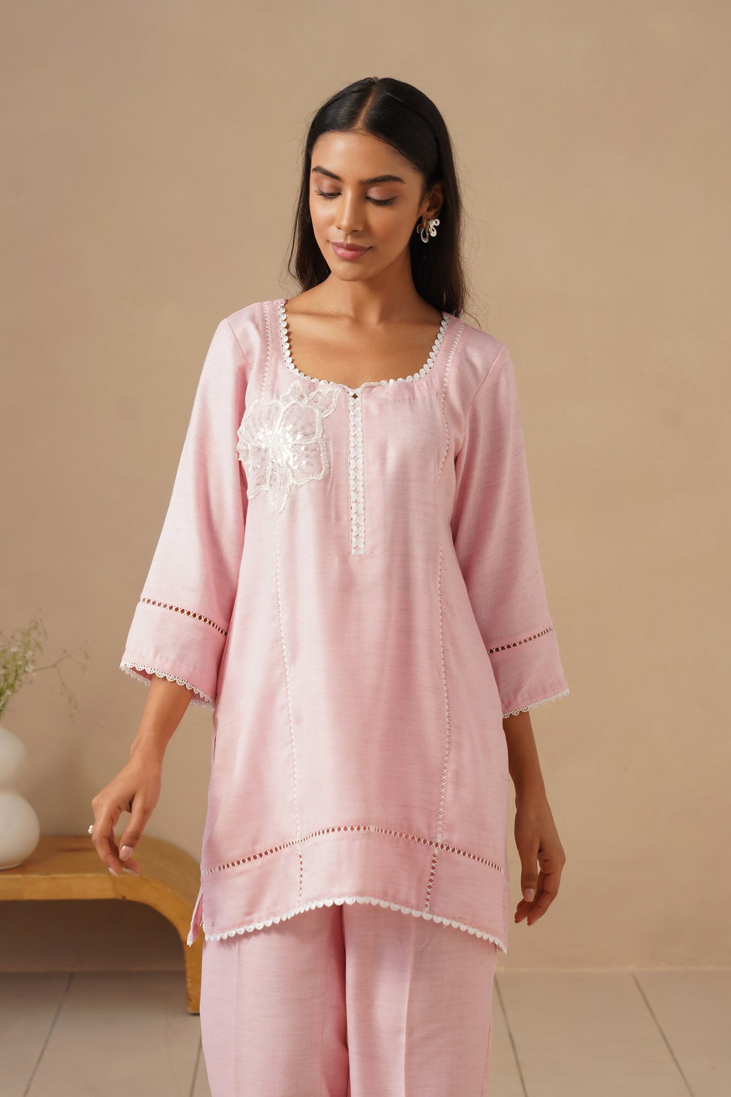 Linen Fabric with Pants