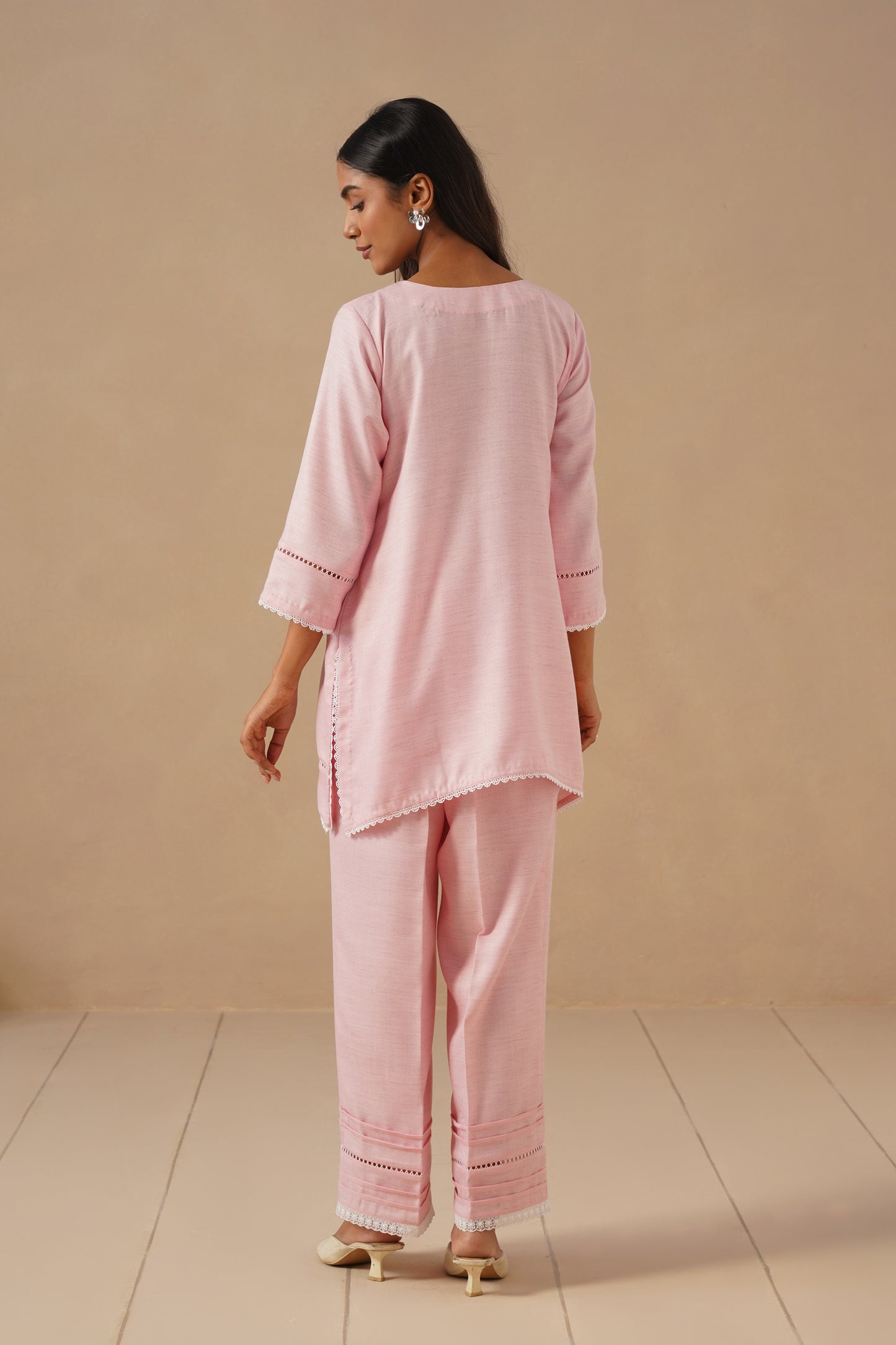 Linen Fabric with Pants