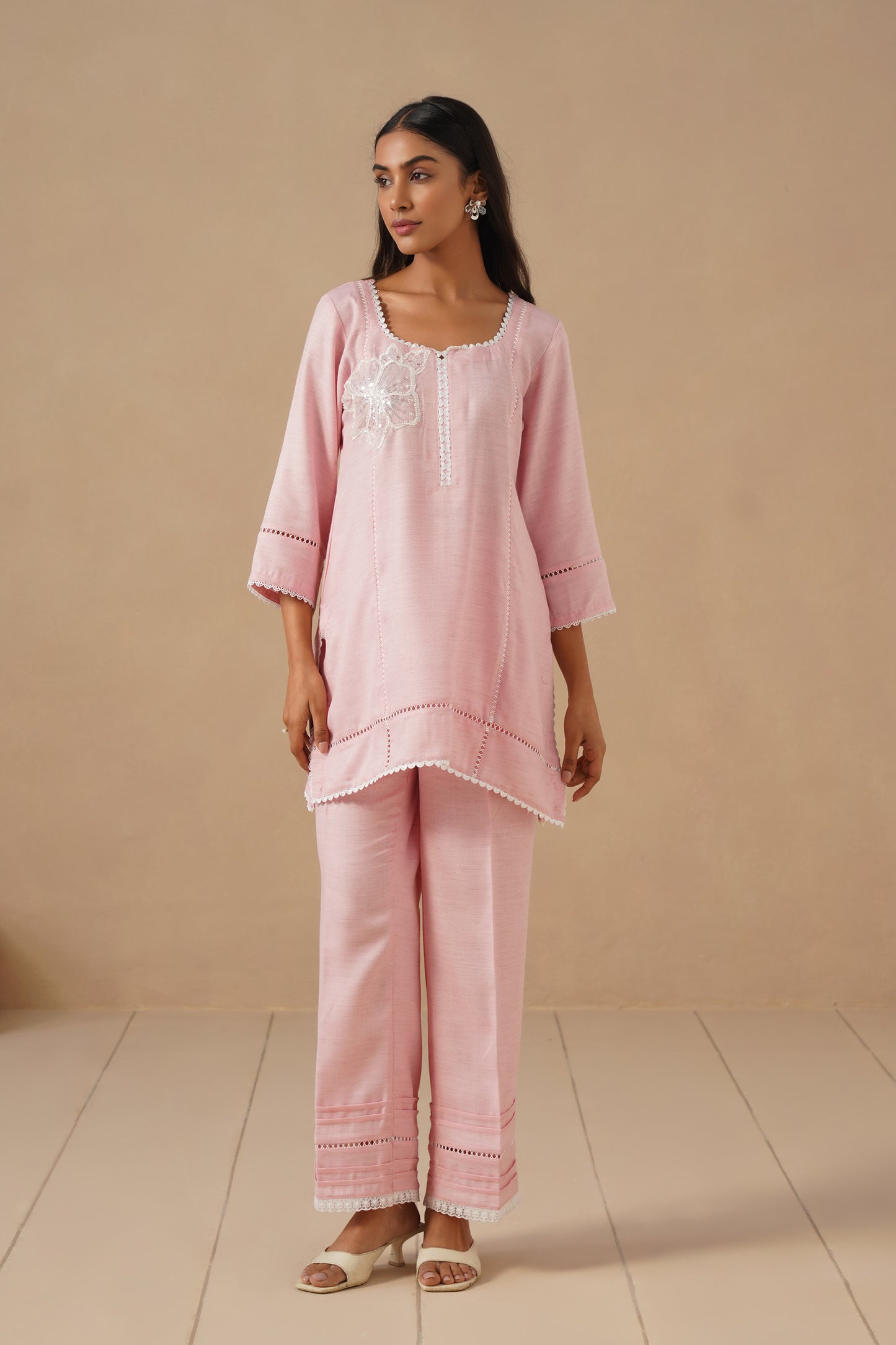 Linen Fabric with Pants
