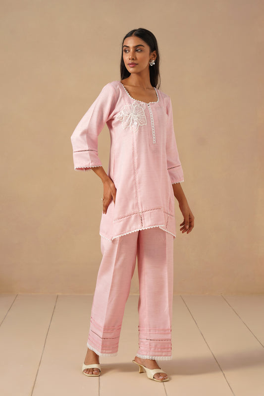 Linen Fabric with Pants
