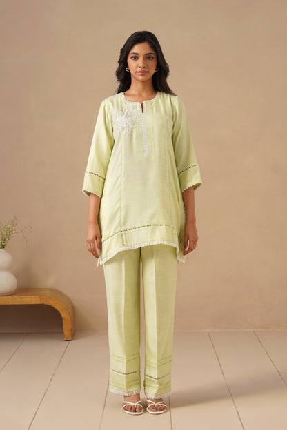 Linen Fabric with Pants