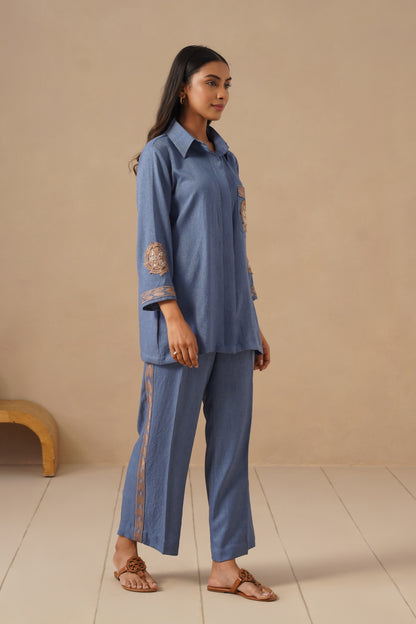 Linen Fabric with Pants