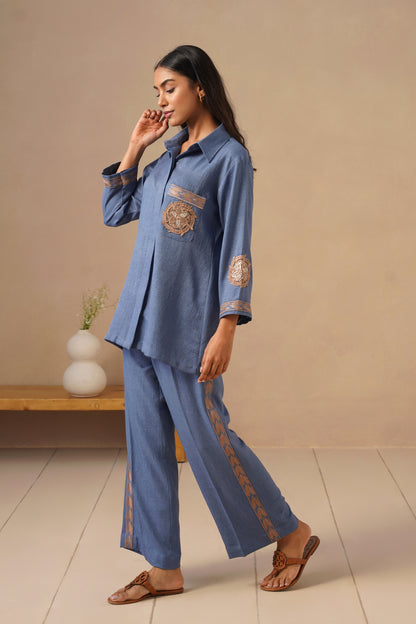 Linen Fabric with Pants