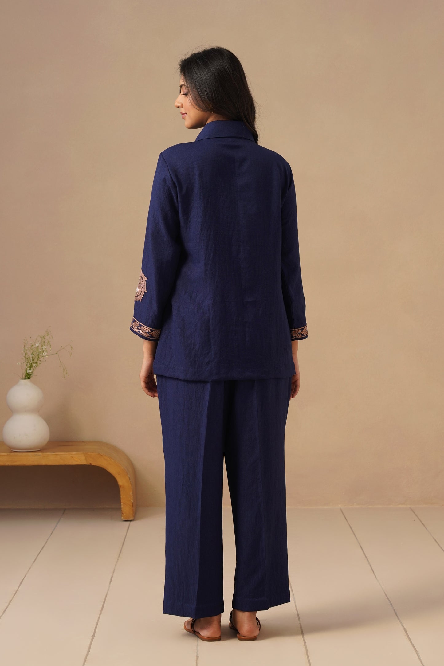 Linen Fabric with Pants