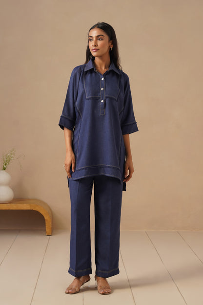Linen Fabric with Pants