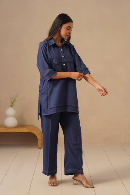 Linen Fabric with Pants
