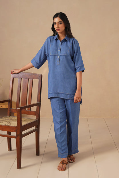 Linen Fabric with Pants