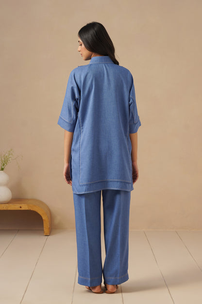 Linen Fabric with Pants
