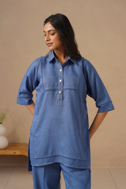 Linen Fabric with Pants