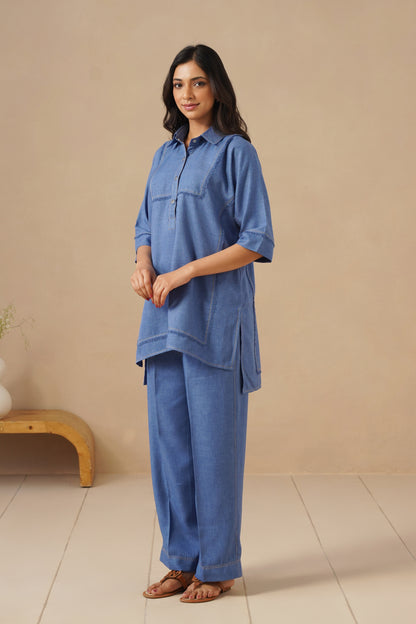 Linen Fabric with Pants
