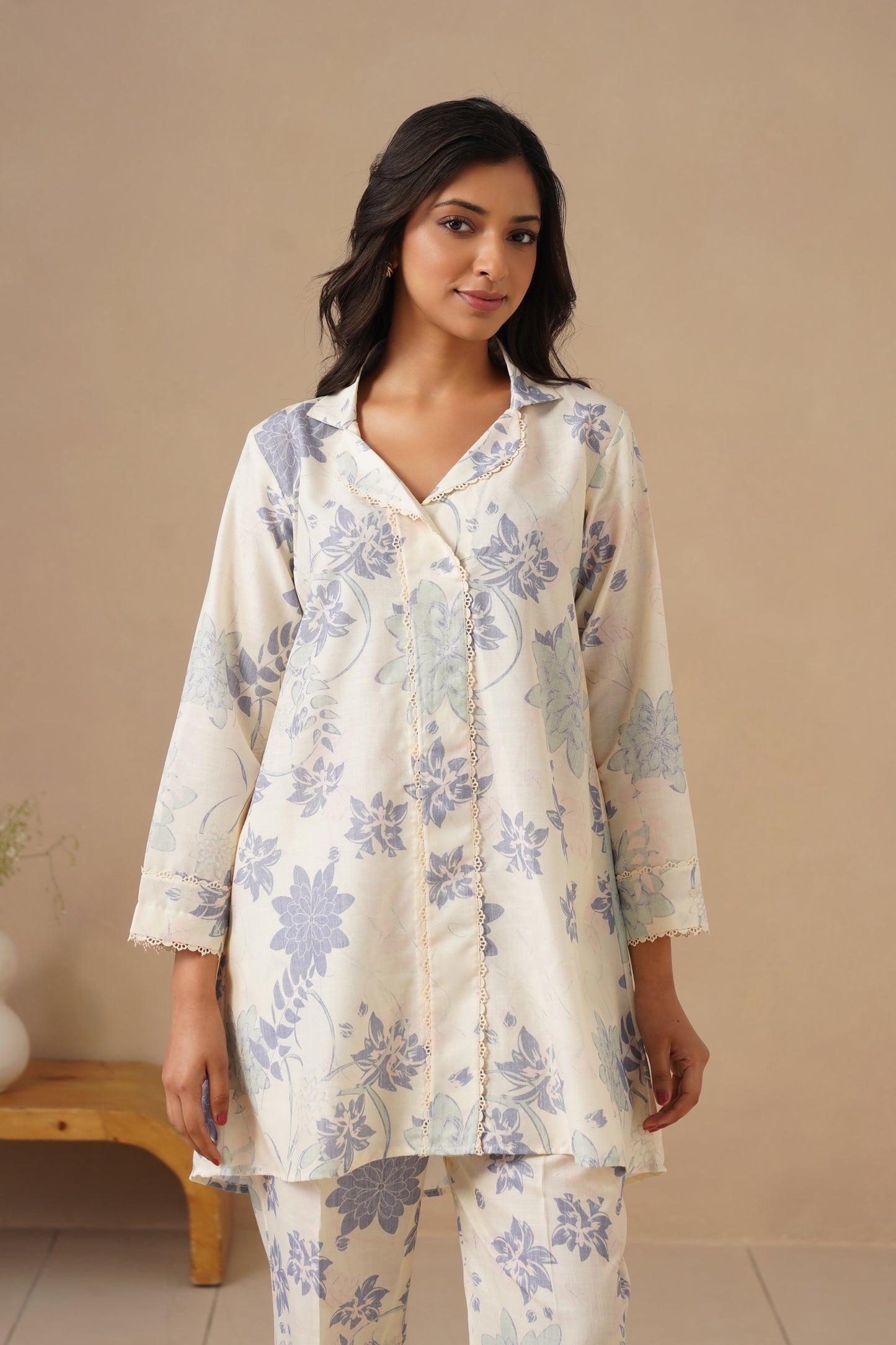 Linen Co-ord Set with Pants
