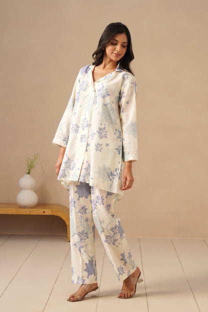 Linen Co-ord Set with Pants