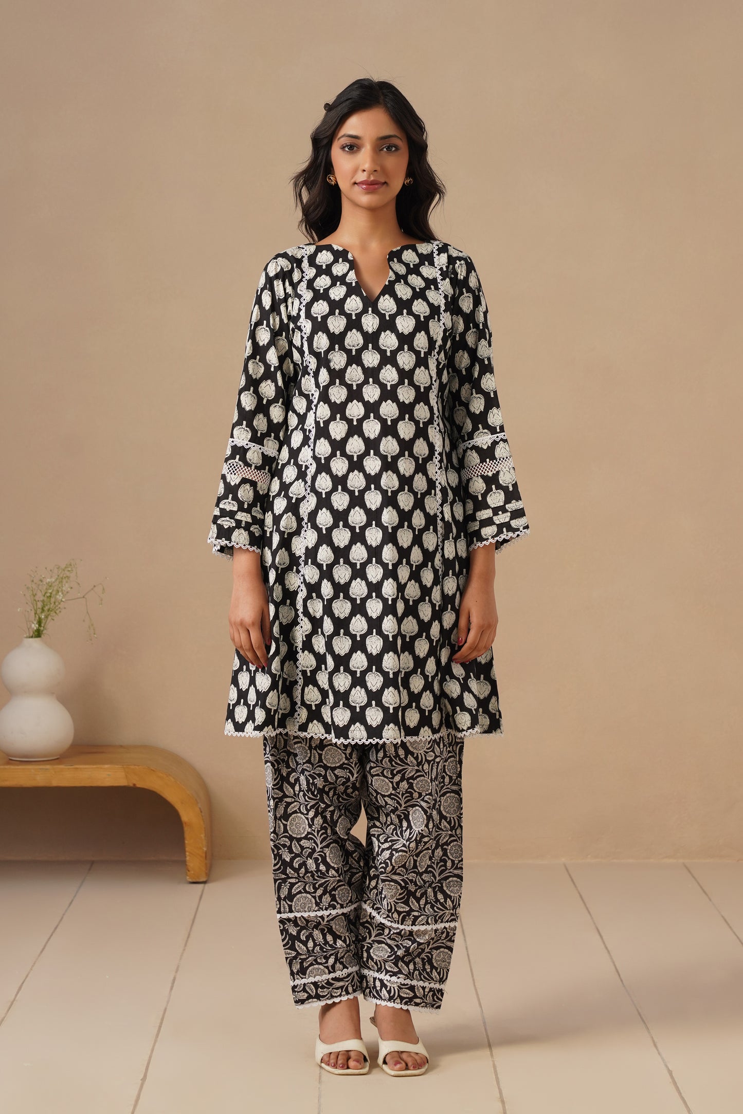 Cotton Co-ord Set with Pakistani Salwar