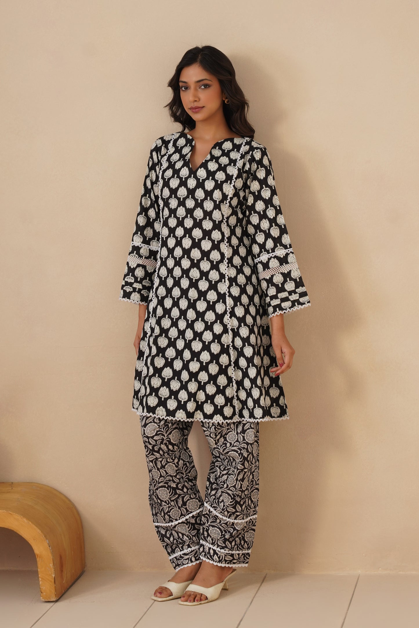 Cotton Co-ord Set with Pakistani Salwar