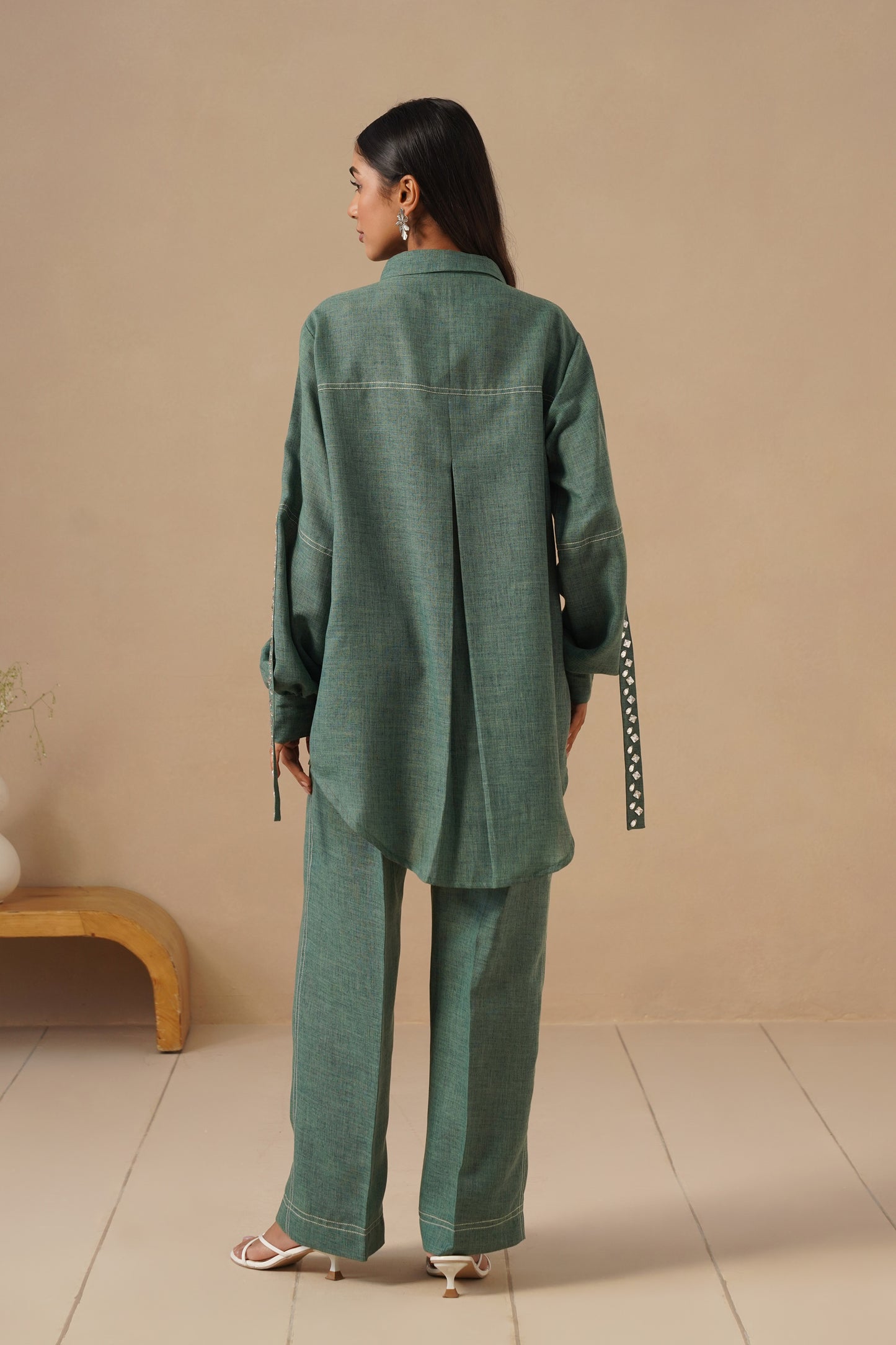 Linen Co-ord Set with Loose Pants