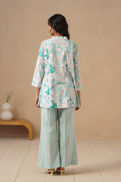 Cotton Fabric with Lases and  Pants
