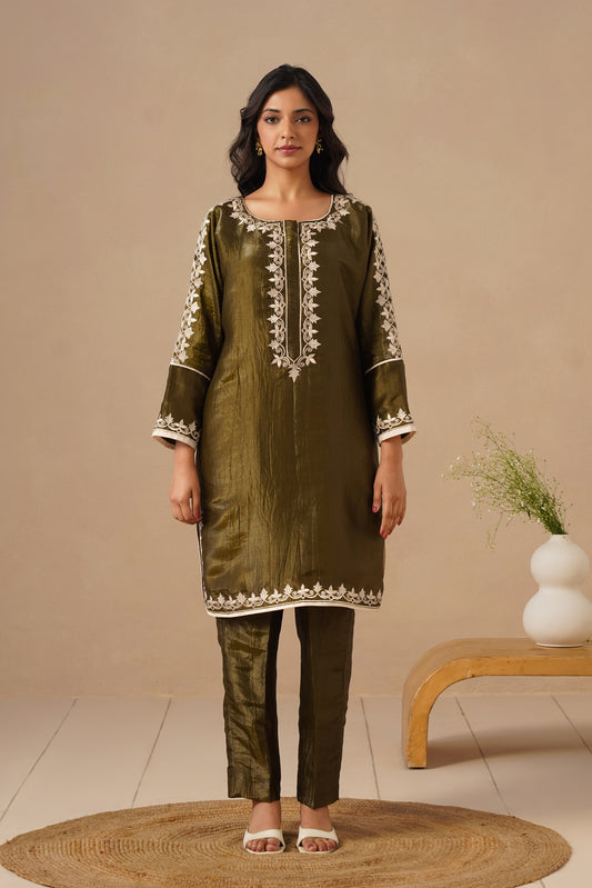 Silk Fabric Embroidered