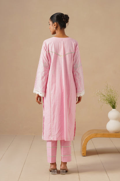 Linen with Lases and Dori Work