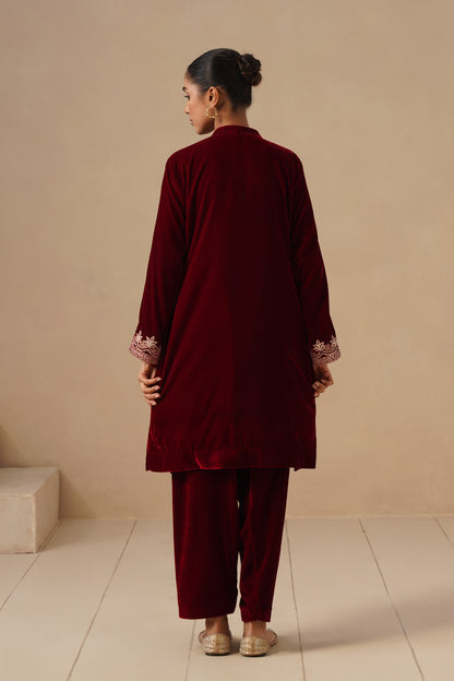 Velvet with Embroidered with Pakistani Salwar