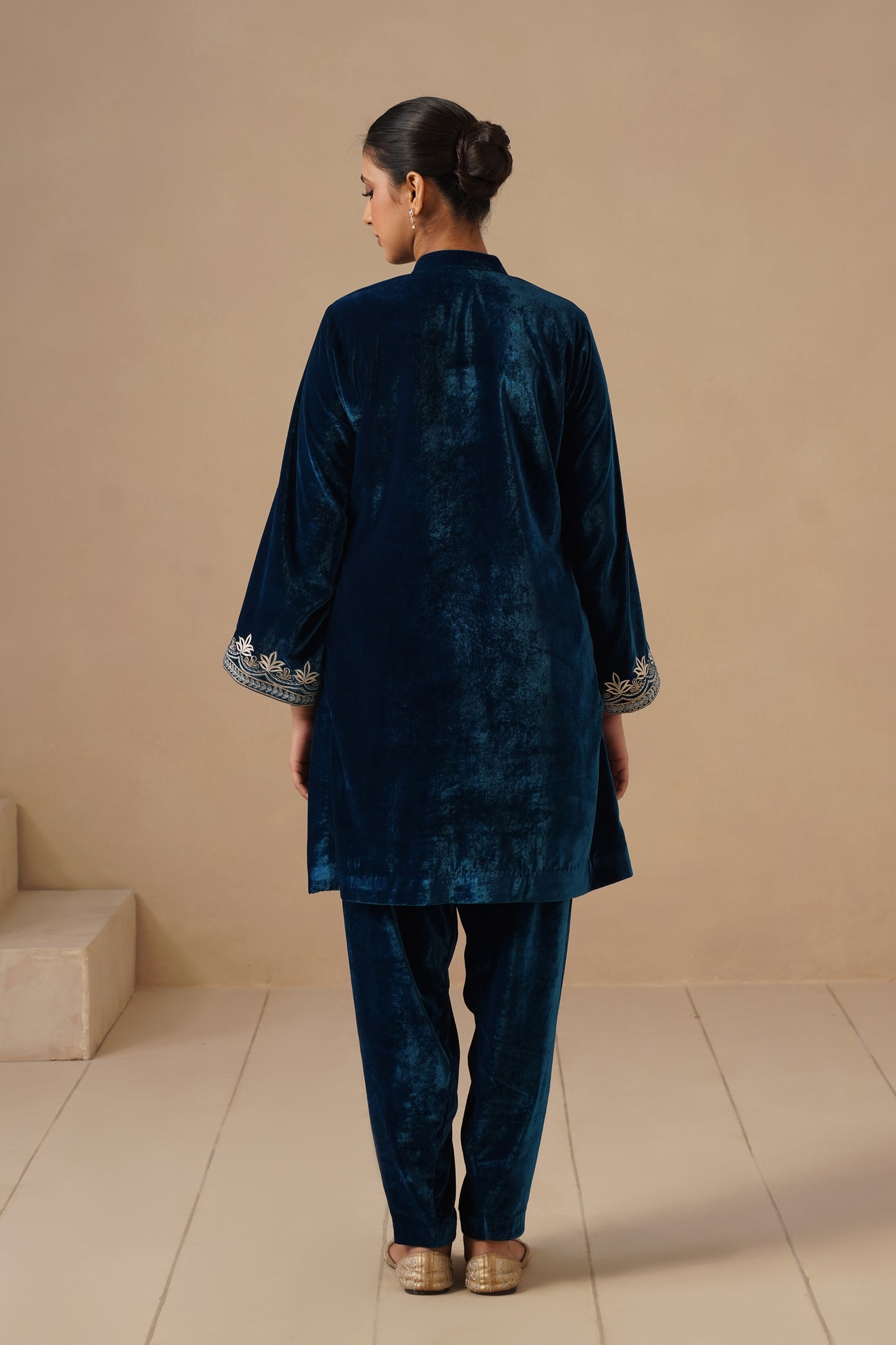 Velvet with Embroidered with Pakistani Salwar